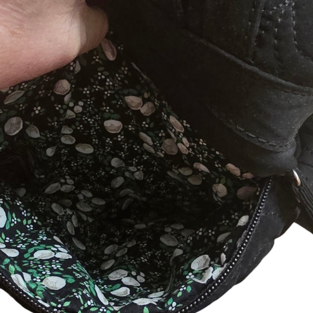Vera Bradley Black Quilted Backpack - Picture 6 of 11